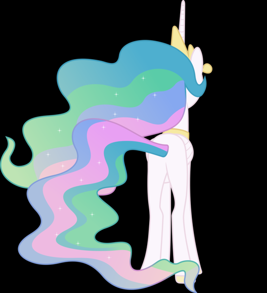 Size: 644x705 | Tagged: safe, artist:trevor7626, derpibooru import, princess celestia, pony, butt, female, plot, sunbutt, vector