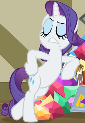 Size: 297x426 | Tagged: safe, derpibooru import, screencap, rarity, pony, unicorn, dragon dropped, bipedal, bipedal leaning, cropped, cute, eyes closed, female, leaning, mare, raribetes, sexy, solo, standing