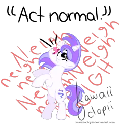 Size: 864x925 | Tagged: safe, artist:kawaiioctopii, deleted from derpibooru, derpibooru import, pony, unicorn, estelle, kawaiioctopii, magic, meme, my little pony, rearing, simple background, solo, transparent background