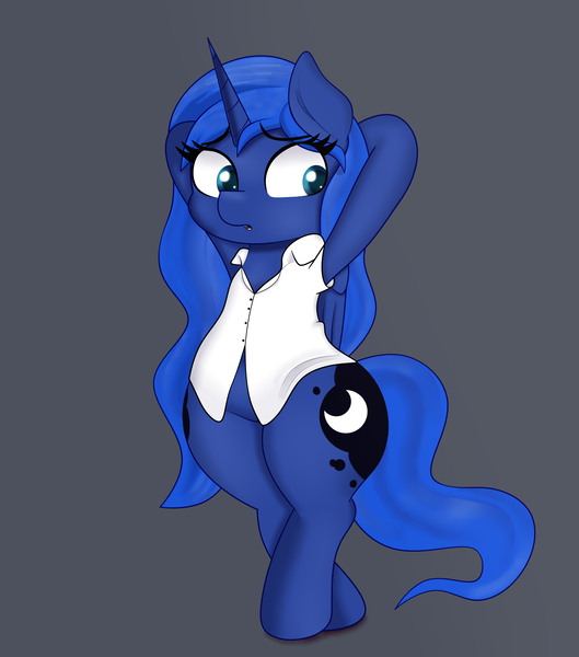 Size: 3000x3400 | Tagged: safe, artist:airsicksubset, derpibooru import, princess luna, alicorn, pony, bipedal, clothes, female, mare, s1 luna, simple background, wide hips