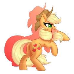 Size: 5000x5000 | Tagged: safe, artist:lavenderheartsmlp, derpibooru import, applejack, pony, colored pupils, cute, heart eyes, jackabetes, open mouth, profile, rearing, shadow, signature, simple background, solo, transparent background, wingding eyes