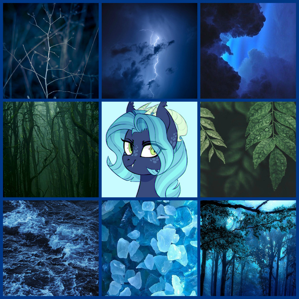 Size: 2000x2000 | Tagged: safe, artist:darlyjay, derpibooru import, oc, oc:persephone, dracony, dragon, hybrid, pony, female, interspecies offspring, leaf, moodboard, offspring, parent:rarity, parent:spike, parents:sparity, solo, tree