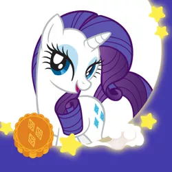 Size: 400x400 | Tagged: safe, derpibooru import, official, rarity, pony, unicorn, bust, food, mid-autumn festival, mooncake, portrait, solo, stock vector