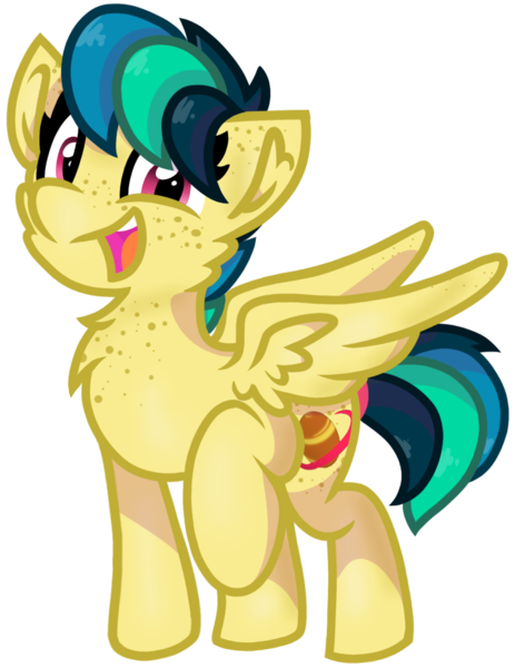 Size: 820x1062 | Tagged: safe, artist:rainbow eevee, derpibooru import, oc, oc:apogee, pony, chest freckles, cute, female, freckles, looking at you, simple background, solo, transparent background, vector