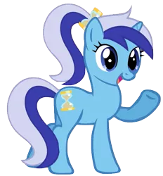 Size: 515x555 | Tagged: safe, artist:colorblindbrony, artist:winxflorabloomroxy, derpibooru import, minuette, pony, unicorn, alternate hairstyle, base used, cute, female, mare, minubetes, open mouth, ponytail, raised hoof, simple background, smiling, solo, transparent background, vector