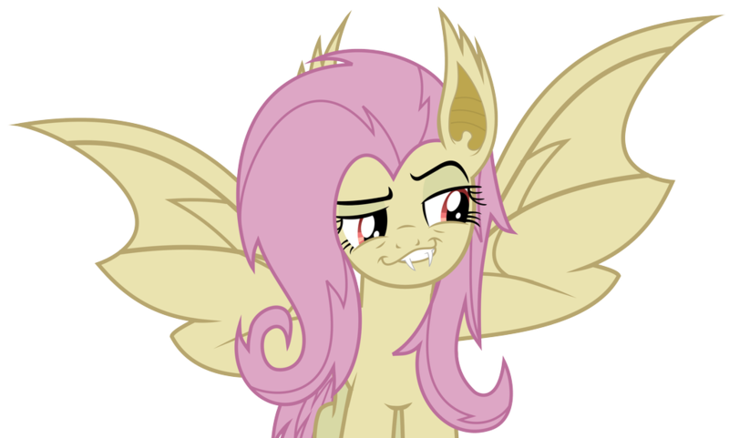 Size: 1024x616 | Tagged: safe, artist:superanimefanart, derpibooru import, fluttershy, bat pony, pegasus, pony, bat ponified, bat wings, cute, faic, fangs, female, flutterbat, lidded eyes, mare, race swap, raised eyebrow, shyabates, shyabetes, simple background, smug, smugdash, smugshy, solo, transparent background, wings