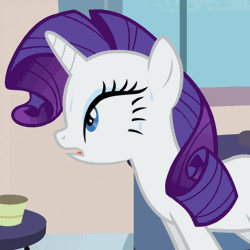 Size: 800x800 | Tagged: safe, derpibooru import, screencap, rarity, pony, unicorn, games ponies play, animated, breathing, cropped, female, gif, invisible stallion, mare, nervous, open mouth, out of context, panting, solo, sweat