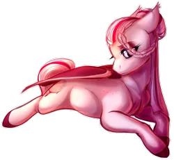 Size: 2499x2299 | Tagged: safe, artist:rehqwq, derpibooru import, oc, oc:blood moon, oc:bloodmoon, bat pony, hybrid, pony, vampire, cleoziep, colored, solo