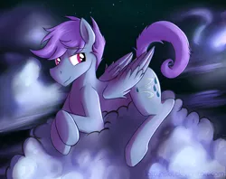 Size: 2700x2141 | Tagged: safe, artist:dripponi, artist:lattynskit, derpibooru import, oc, oc:windy dripper, unofficial characters only, pegasus, pony, 2015, cloud, cloudy, cute, male, night, sky, solo, stallion