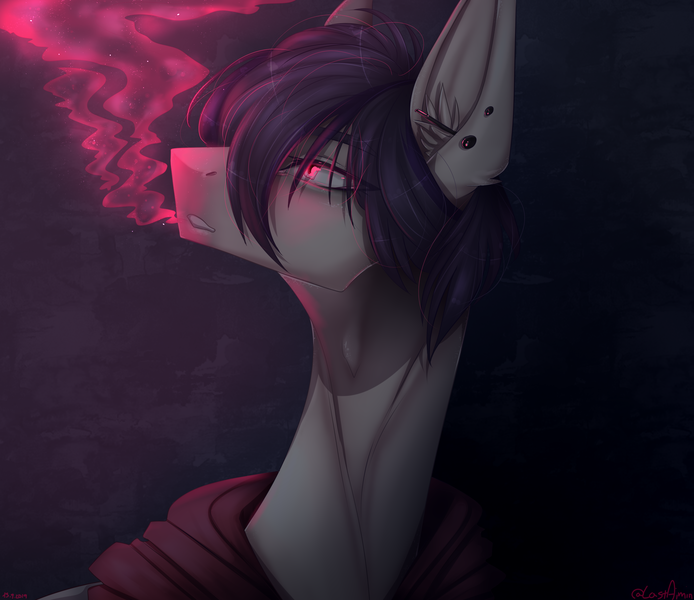 Size: 2500x2160 | Tagged: safe, artist:lastaimin, derpibooru import, oc, pony, bust, male, portrait, smoke, solo, stallion