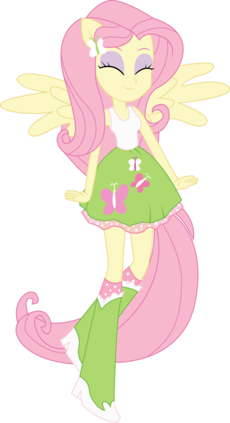 Size: 3079x5667 | Tagged: safe, artist:marcorois, derpibooru import, fluttershy, equestria girls, eyes closed, female, ponied up, simple background, solo, spread wings, transparent background, wings
