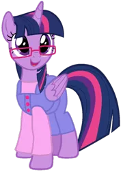 Size: 718x996 | Tagged: safe, artist:徐詩珮, derpibooru import, edit, vector edit, twilight sparkle, twilight sparkle (alicorn), alicorn, pony, series:ponies in precure universes, ako shirabe, clothes, female, mare, precure, simple background, suite precure, transparent background, vector