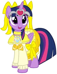 Size: 781x1011 | Tagged: safe, artist:徐詩珮, derpibooru import, edit, vector edit, twilight sparkle, twilight sparkle (alicorn), alicorn, pony, series:ponies in precure universes, clothes, female, mare, precure, simple background, suite precure, transparent background, vector