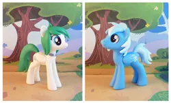 Size: 1413x850 | Tagged: safe, artist:krowzivitch, derpibooru import, oc, oc:bluebreeze, oc:zephyr, oc:zephyr cloudrunner, unofficial characters only, pegasus, pony, female, figurine, image, jpeg, male, mare, stallion, toy