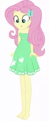 Size: 352x878 | Tagged: safe, artist:marcorois, derpibooru import, edit, editor:thomasfan45, fluttershy, equestria girls, equestria girls series, street chic, spoiler:eqg series (season 2), barefoot, breasts, cleavage, cute, feet, legs, open mouth, sexy, solo, vector