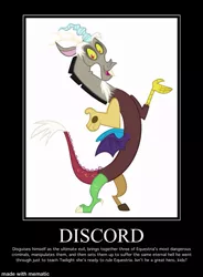 Size: 735x999 | Tagged: demotivational poster, derpibooru import, designated hero, discord, discord drama, drama, implied cozy glow, implied grogar, implied lord tirek, implied queen chrysalis, meme, safe, sarcasm, stock vector, the ending of the end, you know for kids