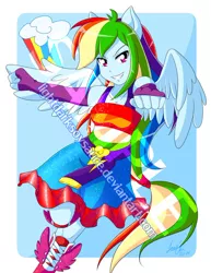 Size: 600x777 | Tagged: safe, artist:lightdarksoysauce, derpibooru import, part of a set, rainbow dash, equestria girls, equestria girls (movie), anime, clothes, cute, cutie mark, dashabetes, dress, fall formal outfits, female, obtrusive watermark, ponied up, sample, smiling, solo, watermark