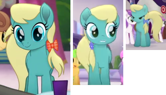 Size: 330x190 | Tagged: safe, derpibooru import, screencap, chocolate apple, cornsilk, unnamed character, unnamed pony, earth pony, pony, my little pony: the movie, spoiler:my little pony the movie, background pony, bow, collage, cropped, female, hair bow, mane bow, mare, picture for breezies, solo focus