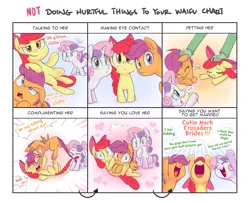 Size: 1600x1300 | Tagged: safe, artist:adequality, artist:jessy, derpibooru import, apple bloom, scootaloo, sweetie belle, oc, oc:anon, earth pony, human, pegasus, pony, unicorn, :<, :t, adorabloom, biting, blank flank, blushing, cheering, comic, coward, crying, cute, cutealoo, cutie mark crusaders, dialogue, diasweetes, digital art, doing loving things, eye contact, eyes closed, female, fight, filly, glare, grin, gritted teeth, heart, jealous, looking at each other, looking at you, meme, not doing hurtful things to your waifu, on back, open mouth, petting, pulling, scrunchy face, smiling, tail, tail bite, tail pull, underhoof, waifu chart, wide eyes