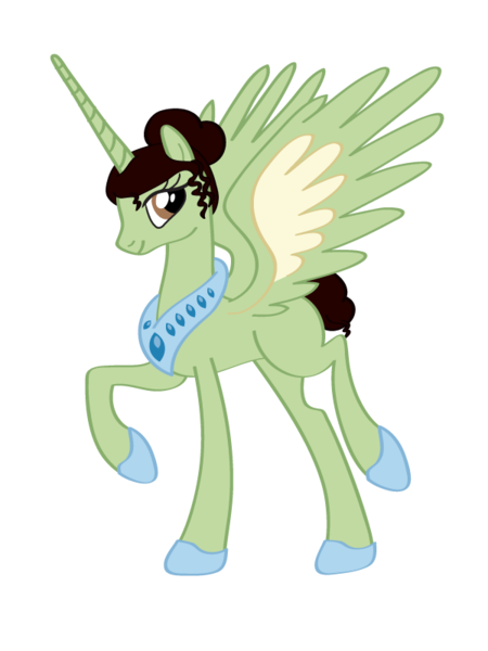 Size: 600x800 | Tagged: safe, artist:melody-serenata, derpibooru import, ponified, alicorn, pony, alicornified, crossover, race swap, simple background, solo, the princess and the frog, tiana, transparent background