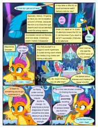 Size: 612x792 | Tagged: safe, artist:newbiespud, derpibooru import, edit, edited screencap, screencap, gallus, smolder, stepford ponies, unnamed character, unnamed pony, dragon, earth pony, gryphon, pony, unicorn, comic:friendship is dragons, what lies beneath, chair, clothes, comic, cup, dialogue, dragoness, dress, eyes closed, female, implied twilight sparkle, jewelry, looking up, male, mare, necklace, paws, pearl necklace, screencap comic, sitting, table, teacup, teapot