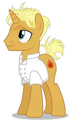 Size: 2968x5135 | Tagged: safe, artist:dragonchaser123, derpibooru import, gourmand ramsay, pony, unicorn, spice up your life, clothes, gordon ramsay, male, shirt, solo, stallion, vector, vector trace