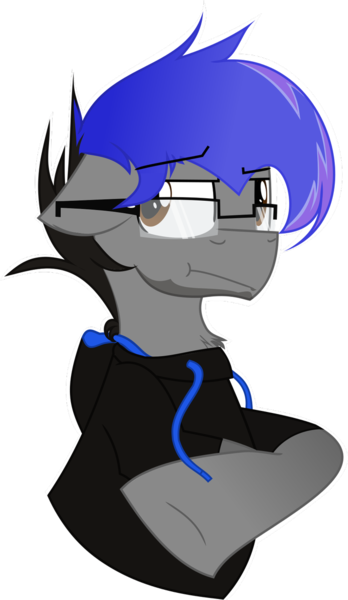 Size: 681x1174 | Tagged: safe, artist:livj031, derpibooru import, oc, oc:blueiplier, ponified, pony, markiplier, youtuber