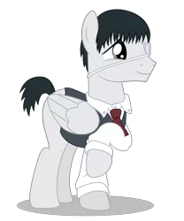 Size: 5033x6039 | Tagged: safe, artist:dragonchaser123, derpibooru import, ponified, pony, crossover, kaneki ken, solo, tokyo ghoul