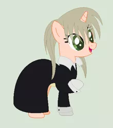 Size: 393x447 | Tagged: safe, artist:selenaede, artist:skittz-chan, derpibooru import, ponified, pony, base used, crossover, maka albarn, solo, soul eater