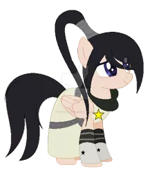 Size: 400x460 | Tagged: safe, artist:selenaede, artist:skittz-chan, derpibooru import, ponified, pony, base used, crossover, solo, soul eater, tsubaki nakatsukasa