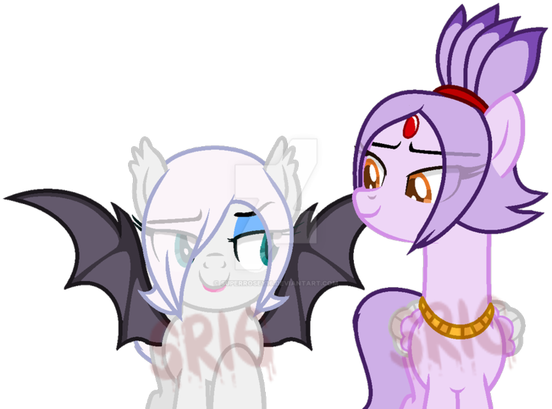 Size: 900x668 | Tagged: safe, artist:chaostrical, artist:lr-studios, artist:superrosey16, derpibooru import, ponified, bat pony, pony, base used, blaze the cat, crossover, rouge the bat, sonic the hedgehog (series)