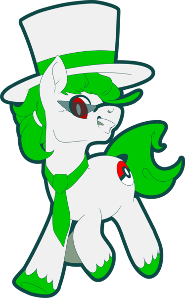 Size: 798x1280 | Tagged: safe, artist:jennithedragon, derpibooru import, oc, oc:napalm styles, unofficial characters only, earth pony, pony, hat, necktie, simple background, solo, top hat, transparent background