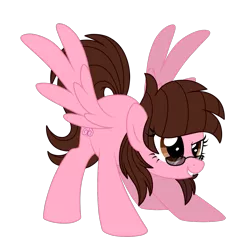 Size: 1169x1177 | Tagged: safe, artist:crystal-tranquility, derpibooru import, oc, oc:sparkle bliss, pegasus, pony, female, glasses, mare, simple background, solo, transparent background