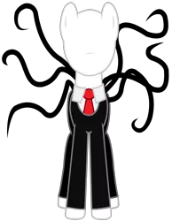 Size: 3100x4000 | Tagged: safe, artist:tomfraggle, derpibooru import, ponified, pony, crossover, simple background, slenderman, slendermane, slenderpony, solo, transparent background