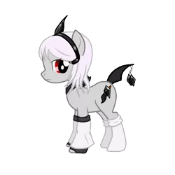 Size: 720x720 | Tagged: safe, artist:black-rosepetals, artist:kitty-kitty-koneko, derpibooru import, oc, oc:chroma septette, ponified, unofficial characters only, absol, pony, base used, crossover, non-mlp oc, pokémon