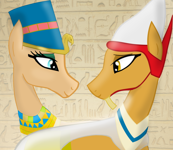 Size: 3488x3028 | Tagged: safe, artist:mr100dragon100, derpibooru import, pony, egyptian, egyptian pony, pharaoh, queen, story in the source