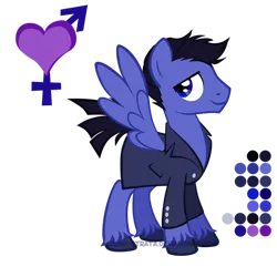 Size: 504x504 | Tagged: safe, artist:lissystrata, derpibooru import, ponified, pony, crossover, doctor who, jack harkness, reference sheet, simple background, solo, transparent background
