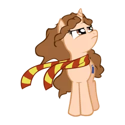 Size: 5315x5315 | Tagged: safe, artist:zackira, derpibooru import, ponified, pony, crossover, harry potter, hermione granger, simple background, solo, transparent background