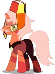 Size: 767x1042 | Tagged: safe, artist:mlp-trailgrazer, derpibooru import, oc, oc:jasper pie, pony, unicorn, crossover, facial hair, goatee, jasper (steven universe), male, moustache, namesake, simple background, solo, stallion, steven universe, transparent background