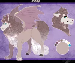 Size: 1266x1054 | Tagged: artist:bijutsuyoukai, derpibooru import, hybrid, interspecies offspring, magical gay spawn, oc, oc:pyxis, offspring, parent:scorpan, parent:star swirl the bearded, reference sheet, safe, solo, unofficial characters only