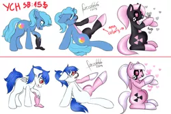 Size: 3000x2000 | Tagged: safe, artist:foxxo666, deleted from derpibooru, derpibooru import, oc, oc:ocean shores, pony, commission, fetish, hazmat pony drone, radioactive, rubber, rubber drone, slime, transformation, ych example, your character here