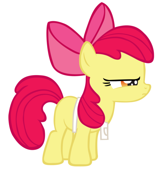 Size: 2924x2996 | Tagged: safe, artist:theimortalis42, derpibooru import, apple bloom, earth pony, pony, call of the cutie, simple background, solo, transparent background, vector