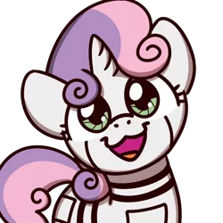 Size: 1000x1000 | Tagged: safe, artist:sugar morning, derpibooru import, sweetie belle, pony, robot, robot pony, unicorn, cat face, cat smile, cute, diasweetes, female, filly, looking at you, simple background, smiling, solo, sugar morning's smiling ponies, sweetie bot, transparent background, weapons-grade cute