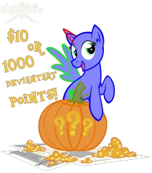 Size: 3000x3400 | Tagged: safe, artist:bigrodeo, derpibooru import, oc, alicorn, earth pony, pegasus, pony, unicorn, advertisement, clothes, commission, commission info, costume, halloween, holiday, jack-o-lantern, pumpkin, solo, your character here