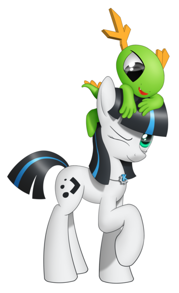 Size: 2200x3600 | Tagged: safe, artist:sheeppony, derpibooru import, oc, oc:plasma breeze, ponified, dragon, pony, duo, kde, konqi, linux, simple background, transparent background