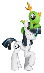 Size: 2200x3600 | Tagged: safe, artist:sheeppony, derpibooru import, oc, oc:plasma breeze, ponified, dragon, pony, duo, kde, konqi, linux, simple background, transparent background