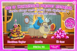 Size: 1039x692 | Tagged: advertisement, costs real money, derpibooru import, gameloft, gem, horwitz, idw, idw showified, official, safe, yak