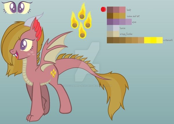 Size: 600x427 | Tagged: safe, derpibooru import, oc, oc:burning granite, unofficial characters only, dracony, dragon, hybrid, pony, crack ship offspring, dragon wings, interspecies offspring, offspring, parent:garble, parent:marble pie, parents:garmar, reference sheet, solo, wings