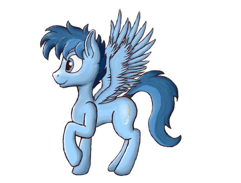 Size: 840x640 | Tagged: safe, artist:ethernal dye, derpibooru import, oc, oc:ethernal dye, pegasus, pony, male, paint style, solo