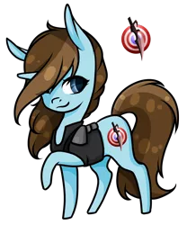 Size: 1024x1228 | Tagged: safe, artist:oneiria-fylakas, derpibooru import, oc, oc:alex, unofficial characters only, pony, unicorn, chibi, clothes, female, mare, simple background, solo, transparent background, vest